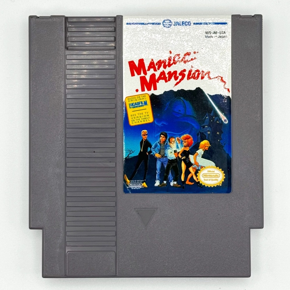 Vintage Nintendo NES Maniac Mansion game